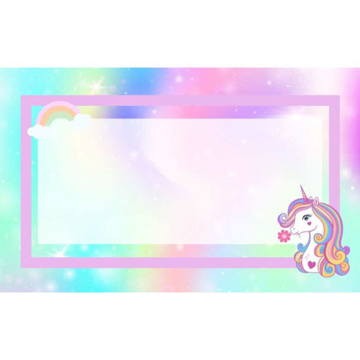 Picture of NAME TAG UNICORN 88X55MM